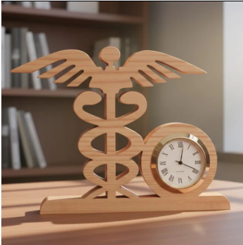 WOODEN DESKTOP CLOCK